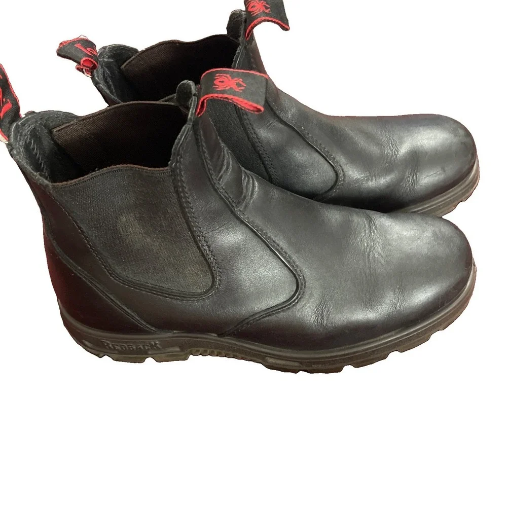 Redback Boots Men Az 10 UBBK Easy Escape Bobcat Black Oil Kipt Soft Toe Work